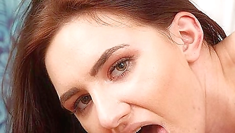 Horny porn video of a busty brunette student in uniform 2