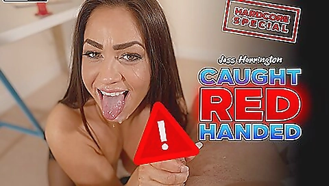 Sexy brunette gets fucked in her bed while her boyfriend is playing