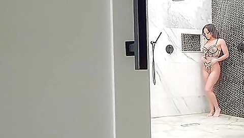 Big ass brunette gets double penetrated by two men