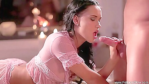 Mia Magma - Blowjob With Passion By The Fire Place