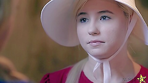 Young blonde gets her pussy fucked by a teen young lady