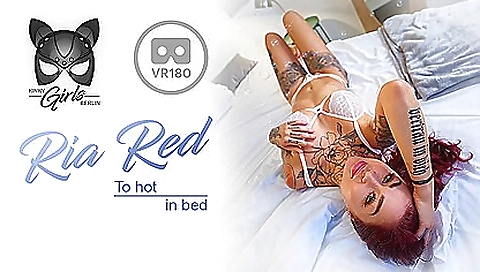 German hottie seduces her lover and masturbates in bed