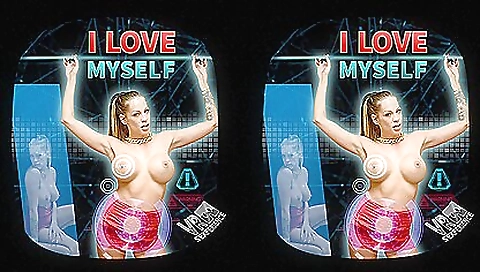 Brunette with a beautiful tattoo is fingering in vr porn