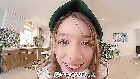 Skinny teen and blondie with a small ass are getting creampie