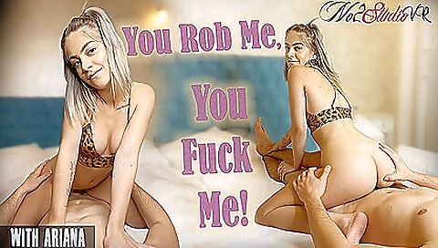 Hot blonde chick gets a hard fuck from vr porn girl