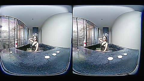 Asian girl takes hot shower and shows off her sexy body