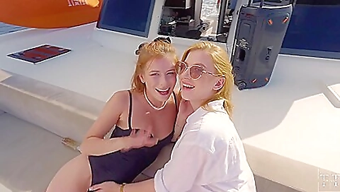 Taking Turns Fucking The Redheads Hotties On The Yacht