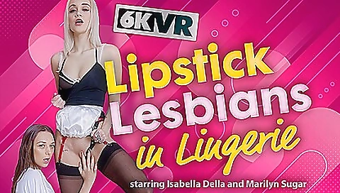 Lipstick Lesbians In Lingerie - Marilyn Sugar And Isabella De Laa