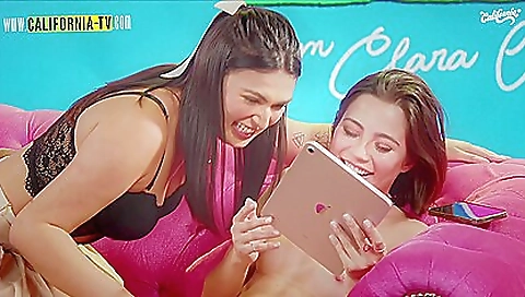 Cute lezzie 100 made love to one another and their bestie