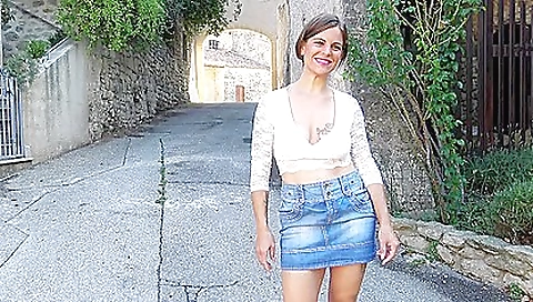 Busty milf and her boyfriend in a kinky gangbang video