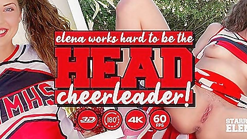 Elena Works Hard To Become The Head Cheerleader - Elena Koshka