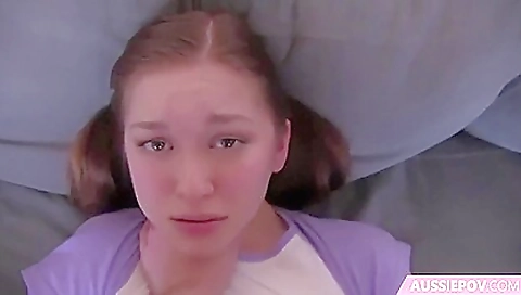 Teen with a cute little booty getting pounded and licked