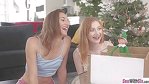 Scarlett skies and redhead in step fantasy sex at home