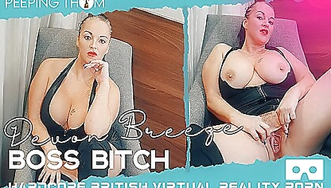 Devon Breeze In Boss Bitch; Chubby Big Tits Amateur Solo Cock Shaming