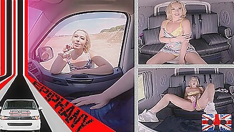 Shaved pussy and a vibrator are a must for hot beach blonde