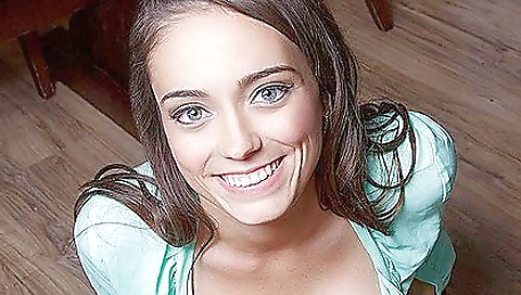 Sexy brunette is in vr porn and she is receiving a creampie