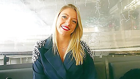 Big-titted blonde gets her pussy licked and railed