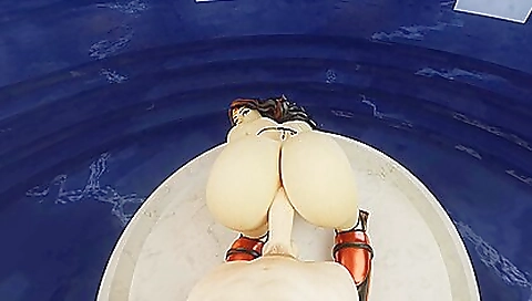 Wonderful girl with a big ass fucks hard in vr porn