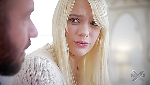 Blonde teen virgin raffle with her horny boyfriend